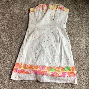 Lilly Pulitzer strapless dress size 4